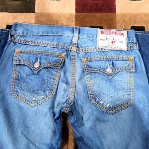Men's True Religion Billy Big T Jeans 38/32 Bootcut Great Condition